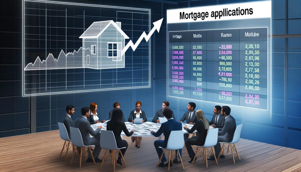 hypotheekaanvragen en rentewijzigingen