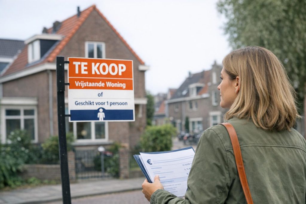 alleenstaande kopers op de huizenmarkt